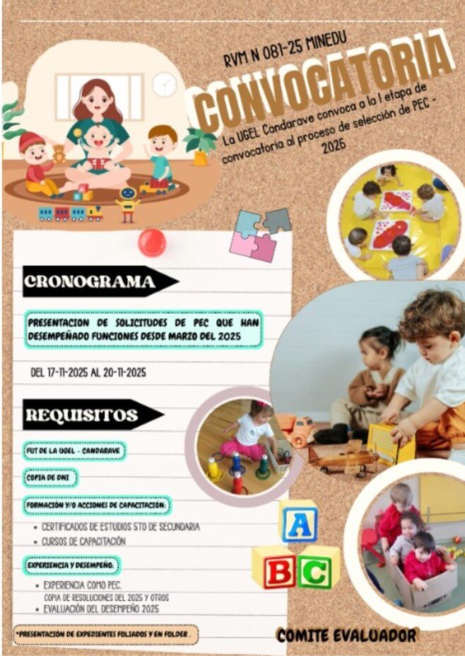 Proceso de Selección de Promotoras Educativas Comunitarias (PEC) - Año 2026